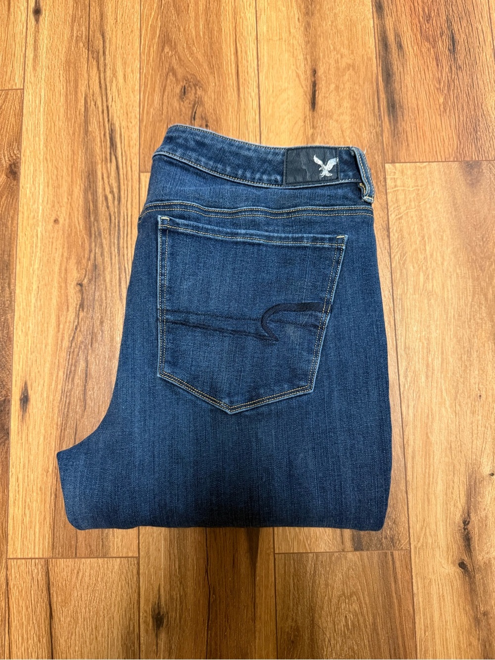 American Eagle 360 Super Stretch High-Rise Jegging Size 16 Dark Wash